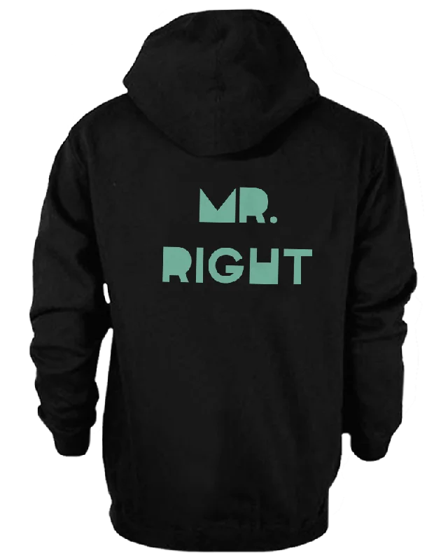 His and Her Matching Outfit Mr Right and Mrs Always Right Couple Hoodies