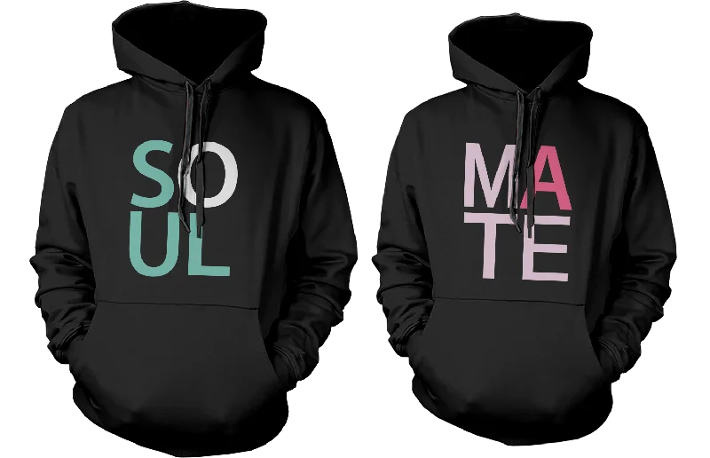 Soul Mate Cute Matching Couple Hoodies Great Gift Idea for Couples