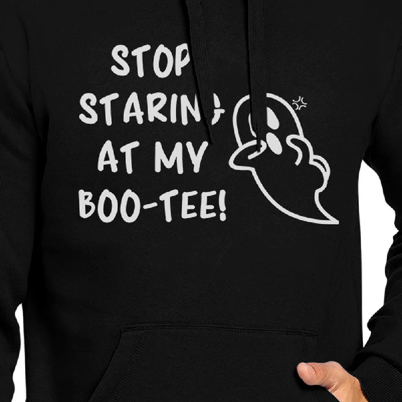 Stop Staring At My Boo-Tee Ghost Black Hoodie