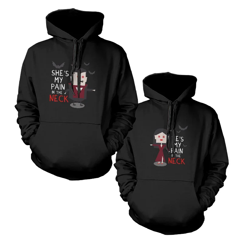 Vampires Couple Cute Matching Hoodies Halloween Hooded Sweatshirts