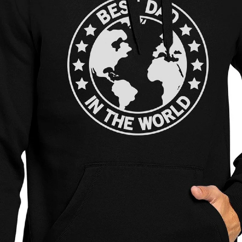 World Best Dad Black Unisex Hoodie Fathers Day Gifts For Husband