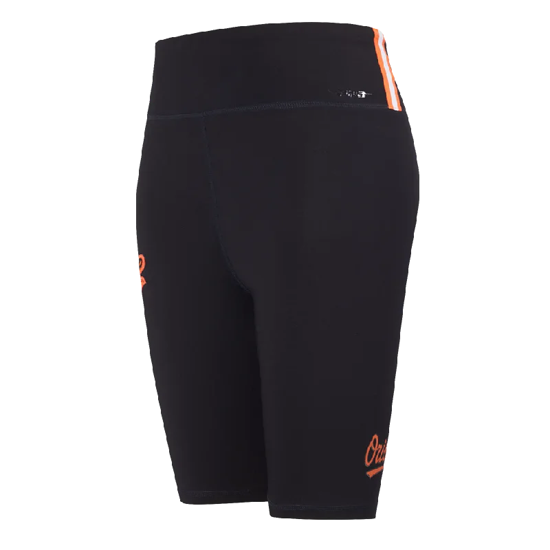 MLB BALTIMORE ORIOLES CLASSIC WOMEN'S BIKE SHORT (BLACK)