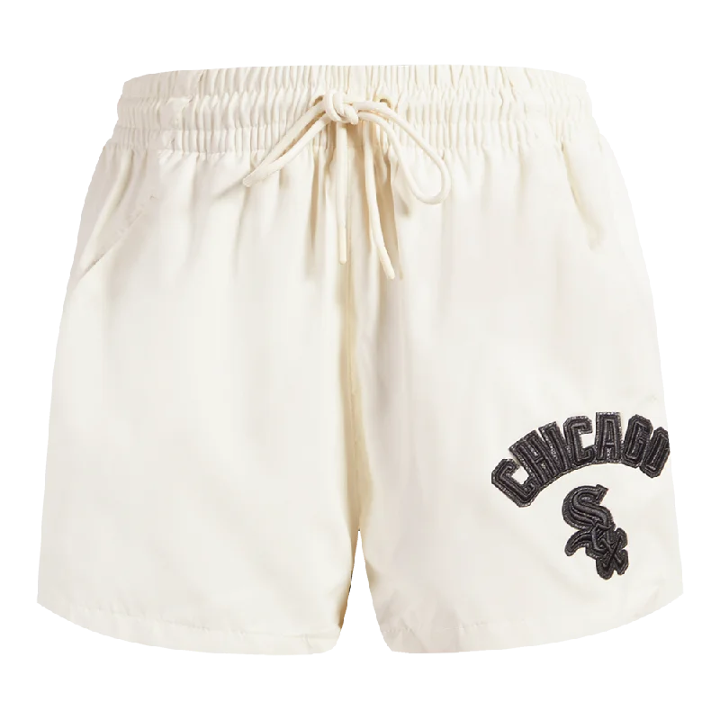 MLB CHICAGO WHITE SOX TRIPLE TONAL WOMEN'S WOVEN SHORT (EGGSHELL)