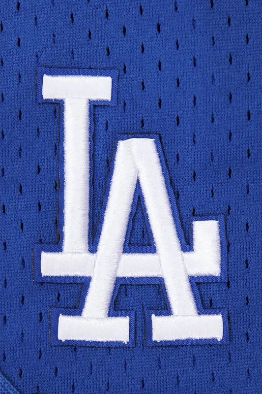 MLB LOS ANGELES DODGERS SCRIPT TAIL WOMEN'S MESH SHORT (DODGER BLUE)