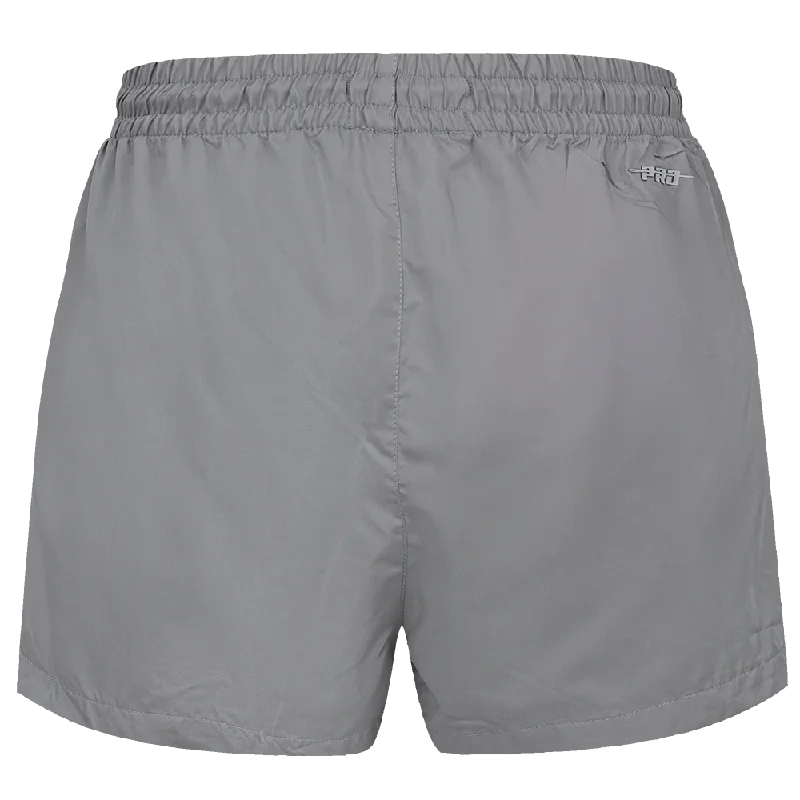 MLB MIAMI MARLINS TRIPLE TONAL WOMEN'S WOVEN SHORT (GRAY)