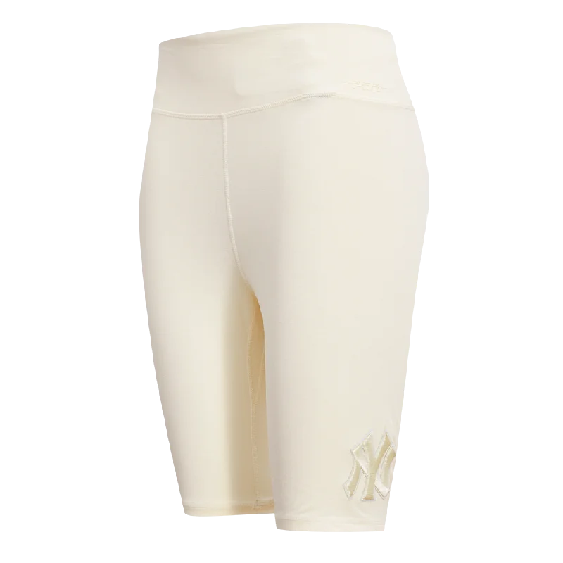 MLB NEW YORK YANKEES NEUTRAL WOMEN'S JERSEY BIKE SHORT (EGGSHELL)