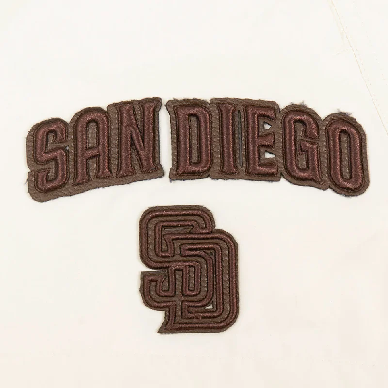 MLB SAN DIEGO PADRES TRIPLE TONAL WOMEN'S WOVEN SHORT (EGGSHELL)