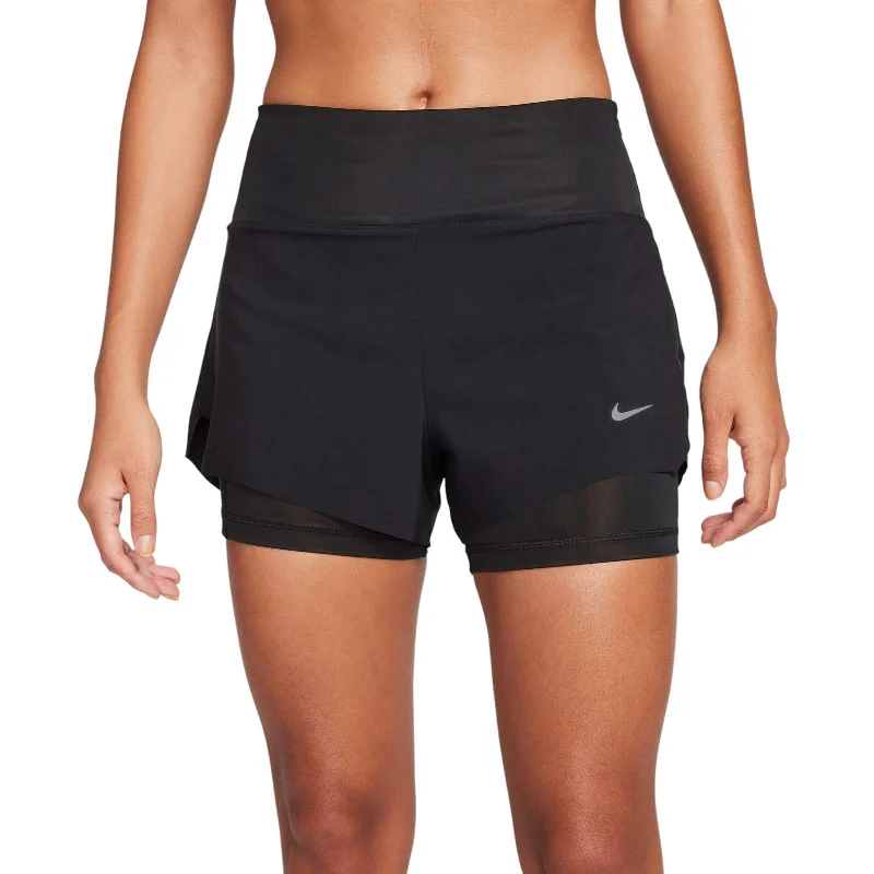 Nike Dri-FIT Swift Womens Mid-Rise 3 2-in-1 Running Shorts with Pockets