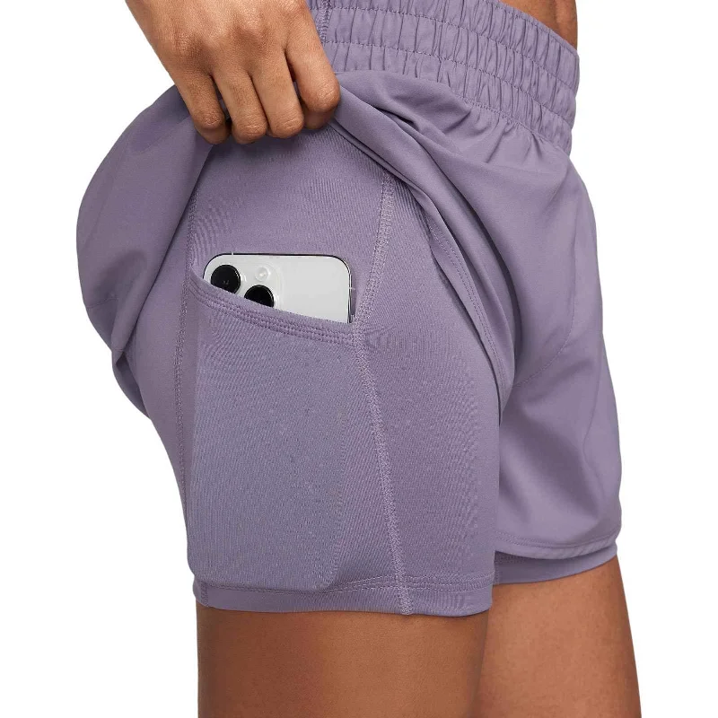 Nike One 2n1 Short Purple