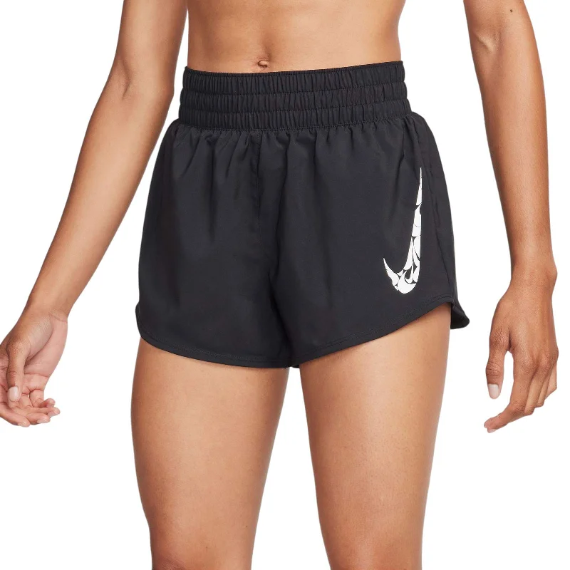 Nike One Swoosh Womens Dri-FIT Running Mid-Rise Brief-Lined Shorts