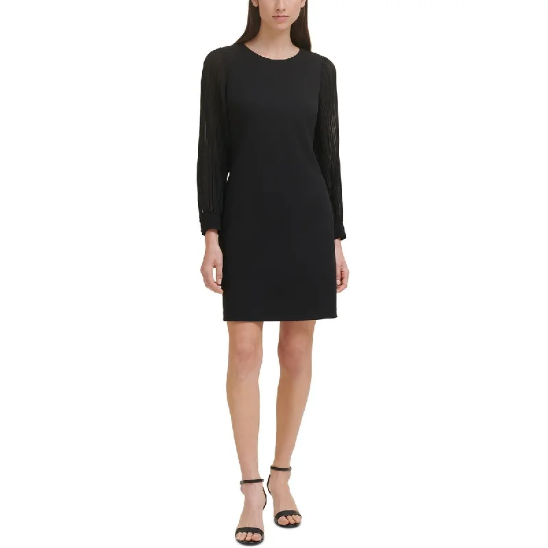 Tommy Hilfiger Womens Mini Pleated Sleeve Wear To Work Dress Fashionable Polka Dot Mini Dress Tommy Hilfiger Womens Mini Pleated Sleeve Wear To Work Dress Fashionable Polka Dot Mini Dress